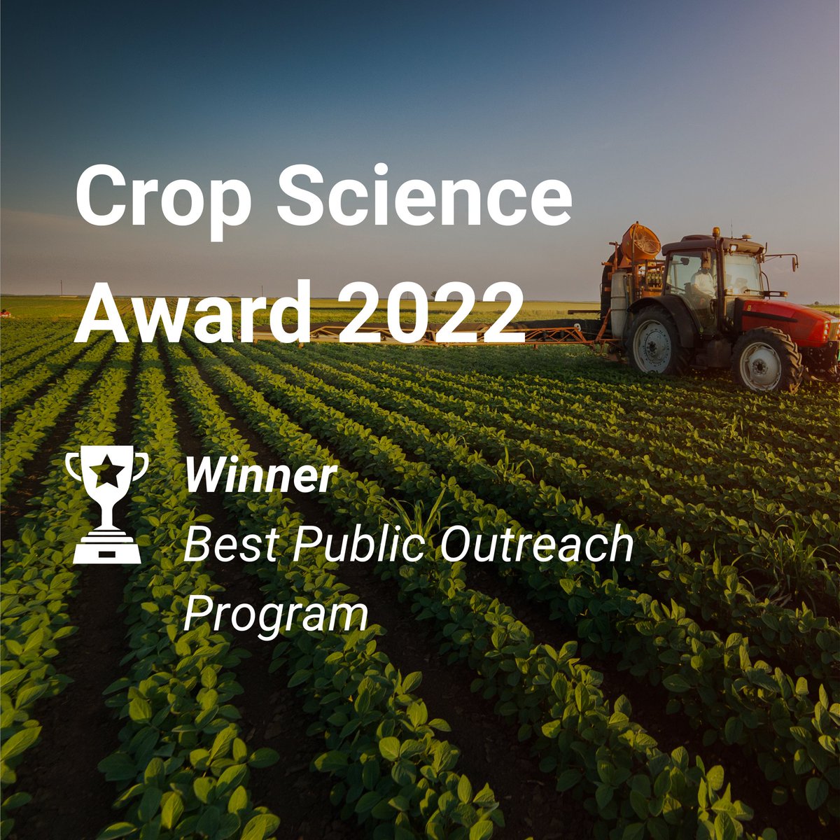 BASFAgro's tweet photo. Great news No.2!🎉 We have also won the #CropScienceAward 2022 in the category “Best Public Outreach Program” that recognizes our #BiggestJobOnEarth campaign. Congratulations to our colleagues & partners involved! https://t.co/Oe3Pjkt1PY