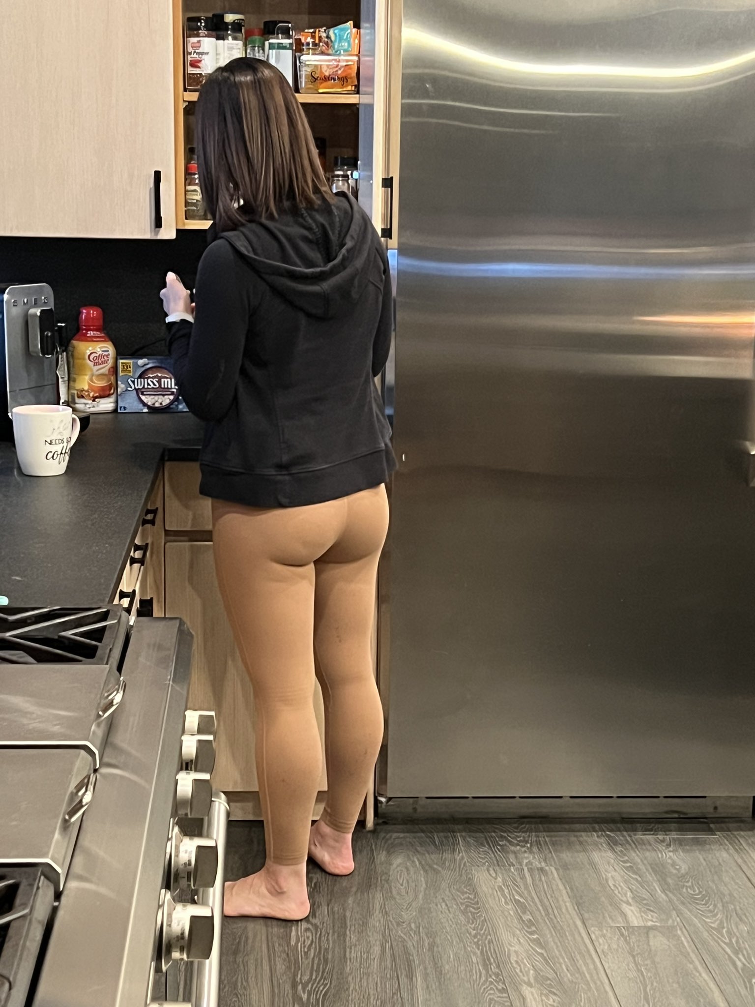 Flesh colored sales yoga pants