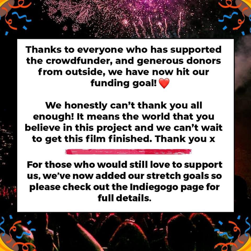 We did it!!!! ❤️🔥🎉😃 Thank you all so much for all your support! You are amazing ❤️ Please check out our crowdfunder page and watch the video for what’s happening next - indiegogo.com/projects/takin…