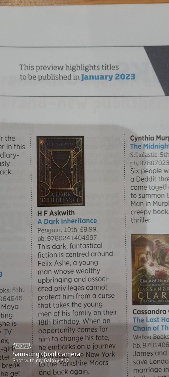 Waterstones Gateshead (@waterstonesgate) on Twitter photo Can't begin to tell you how excited we are to see local author <a href="/hf_askwith/">HF Askwith</a> 's debut YA novel in the <a href="/thebookseller/">The Bookseller</a> January highlights! We will be even more excited once it is in the shop!
<a href="/penguinplatform/">Penguin Platform π§</a> <a href="/agentandagent/">James Wills</a> Can't begin to tell you how excited we are to see local author <a href="/hf_askwith/">HF Askwith</a> 's debut YA novel in the <a href="/thebookseller/">The Bookseller</a> January highlights! We will be even more excited once it is in the shop!
<a href="/penguinplatform/">Penguin Platform π§</a> <a href="/agentandagent/">James Wills</a>