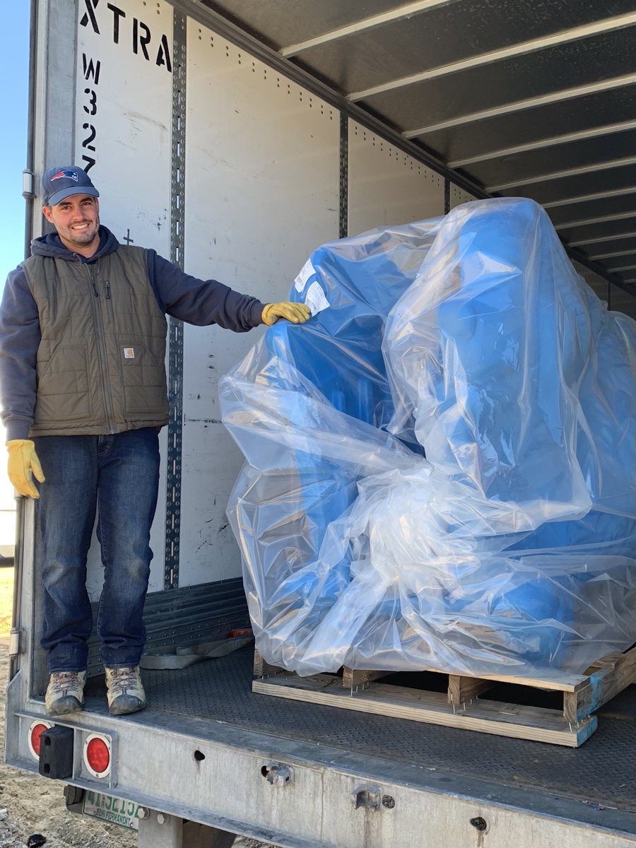 KbunkElementary's tweet photo. After more than five years of planning, fundraising, price hikes, and Covid delays, the KES Inclusive Playground components have finally been delivered! #delayedgratification https://t.co/um1looh6sY