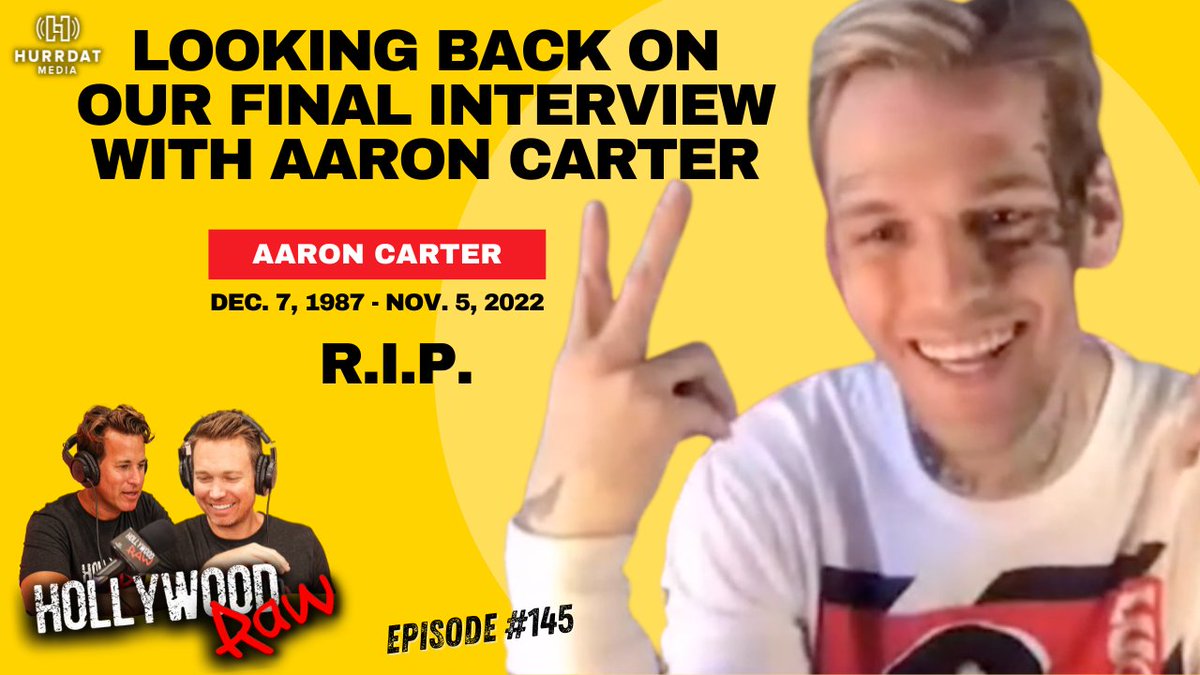 This week we paid tribute to Aaron Carter and the incredible interview we had with him.  Come join us as we replay the interview and give you behind-the-scenes details on how it all went down. 

iTunes: podcasts.apple.com/us/podcast/145…
YouTube: youtu.be/ragSPJcD6nU