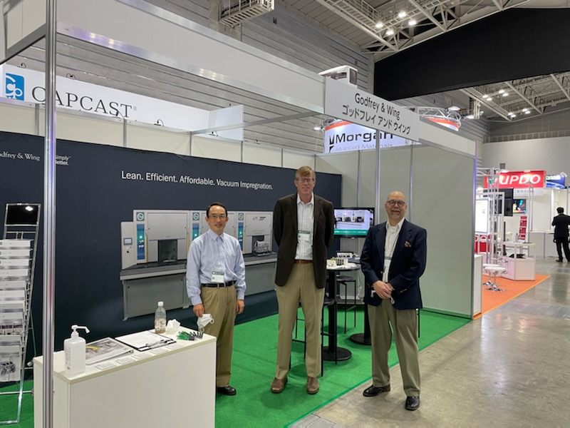 Godfrey_Wing's tweet photo. Successful first day of the Japanese Diecasting Congress and Exposition. 

We're educating attendees how GW's equipment is built on the just-in-time manufacturing philosophy first developed in Japan. 

#diecasting #JIT #Japan #manufacturing #vacuumimpregnation https://t.co/Q9rnrHlnZM