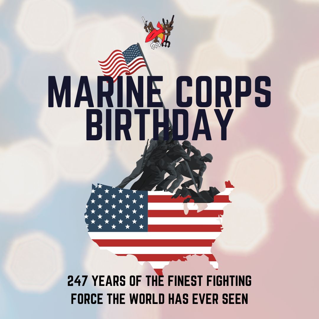 Today we celebrate 247 years of the United States Marine Corps. The USMC is integral to our program. What are you doing today to celebrate?? #happybirthdayUSMC #247yearssemperfidelis #USMCbirthday