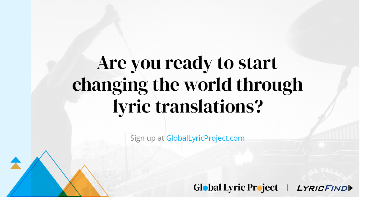 Global Lyric Project tweet media
