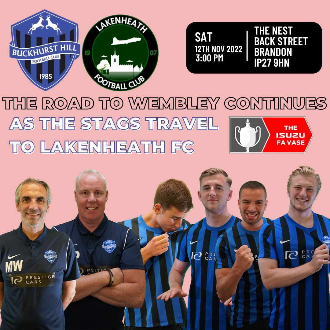Buckhurst Hill FC on Twitter "THE ISUZU FA VASE 2nd ROUND! Away to