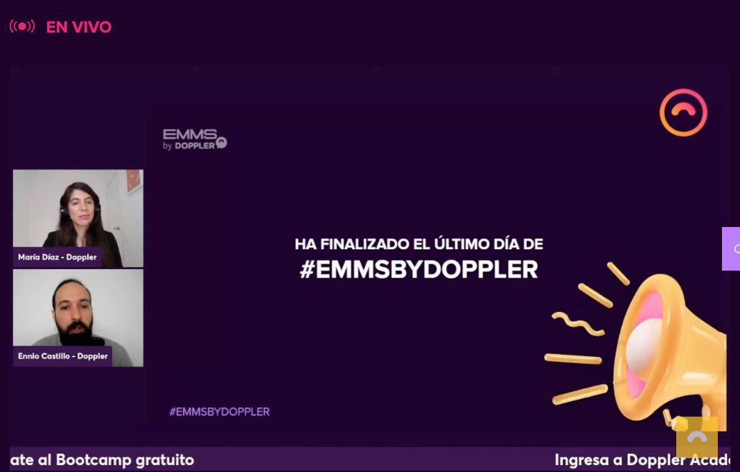 LuisSLindo's tweet photo. Excelente #dupla @MariaDiazTweet @CastilloEnnio @fromDoppler 🔥🔥🔥 3 días de mucho contenido de valor, Gracias por tanto 👏
.
.
#EMMSBYDOPPLER #GOEMMS #EMMS2022 https://t.co/OLWonlCcz2