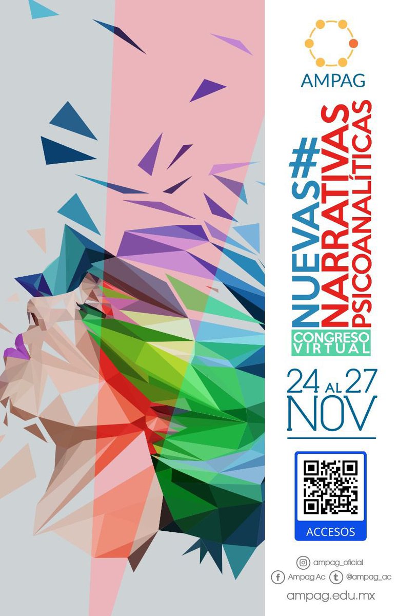 Ya se pueden inscribir al congreso #NuevasNarrativasPsicoanaliticas organizado por nuestros amigos de <a href="/ampag_ac/">Ampag_ac</a>