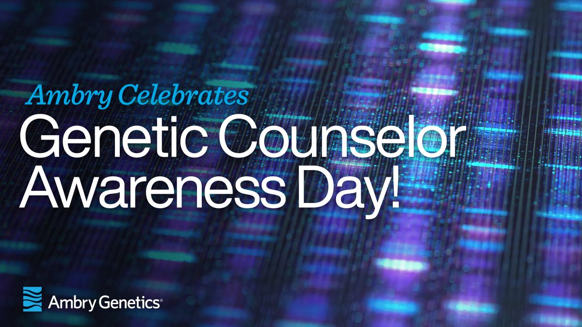 AmbryGenetics's tweet photo. Today we recognize the genetic counselors who contribute to the lives of patients with information and understanding. We are privileged to work with such a dedicated group of professionals. Thank you for all you do! #GeneChat #genetics #hereditarycancertesting #GCAwareness https://t.co/GFGU55QTvx