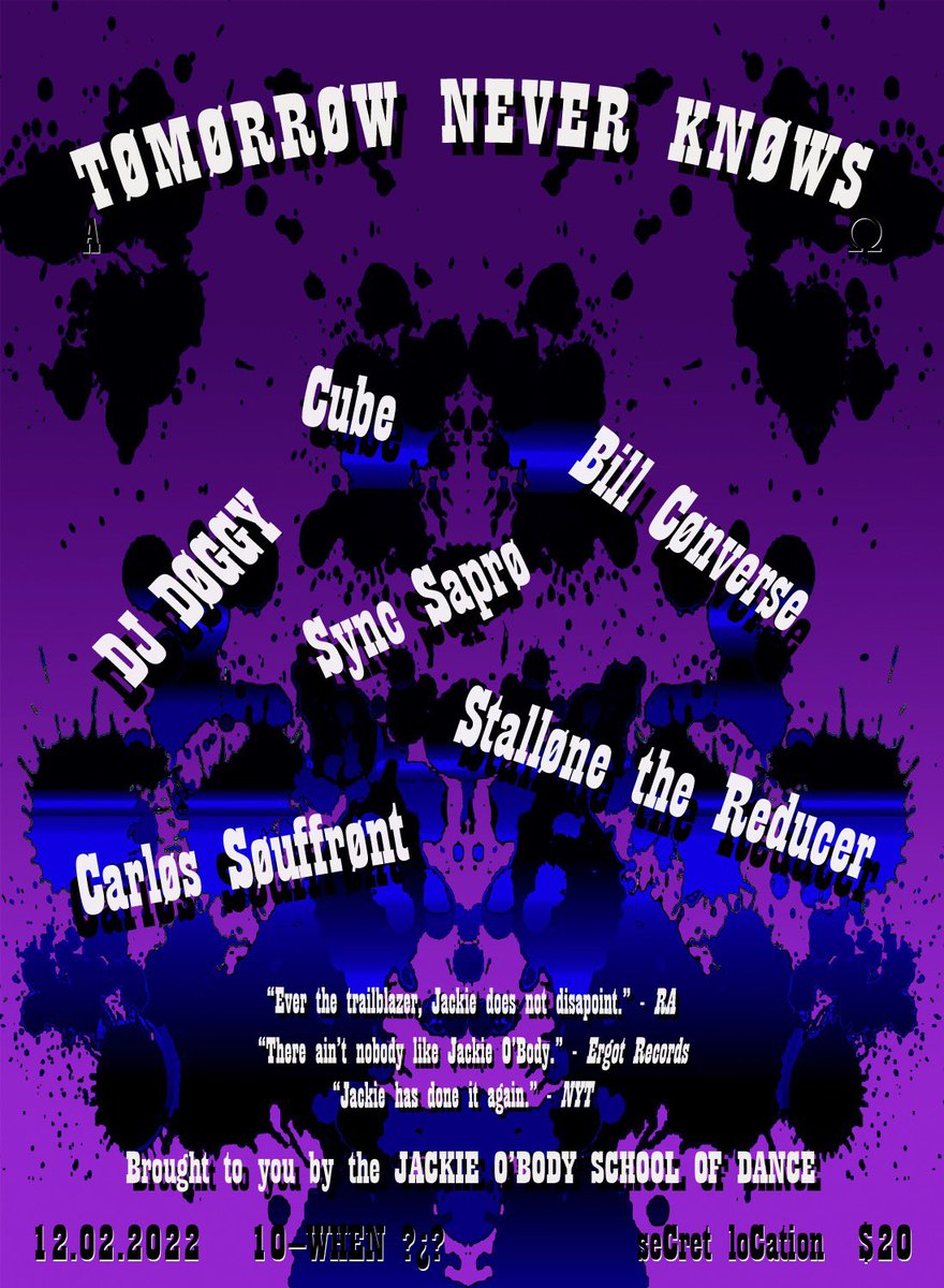 Show next month in NYC. DM for address. Come one, come all 🔪