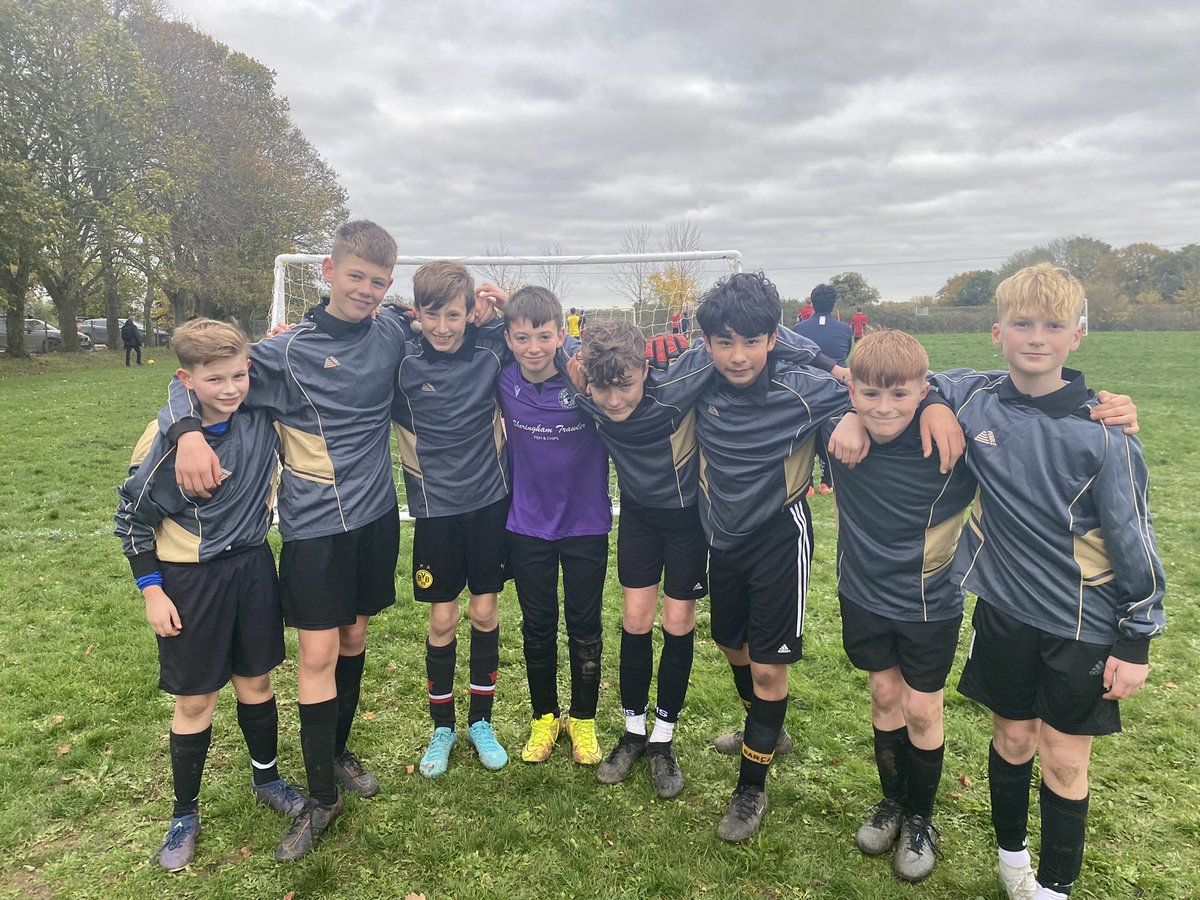 PeSheringham's tweet image. Fantastic unbeaten display today from the Year 8 footballers, topping the group at the Synergy Cup!