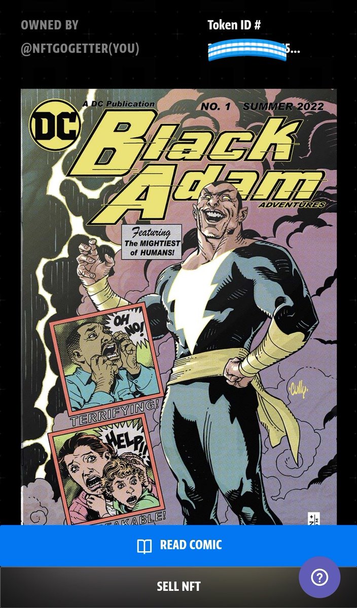 VeVeGoGetter's tweet photo. Blessed !! #DCNFTs #BlackAdam #NFTComicBook #ComicBook #DCPalm #PalmStudios #DCComics #DropDay #Blessed https://t.co/YsrpyGF9Pg