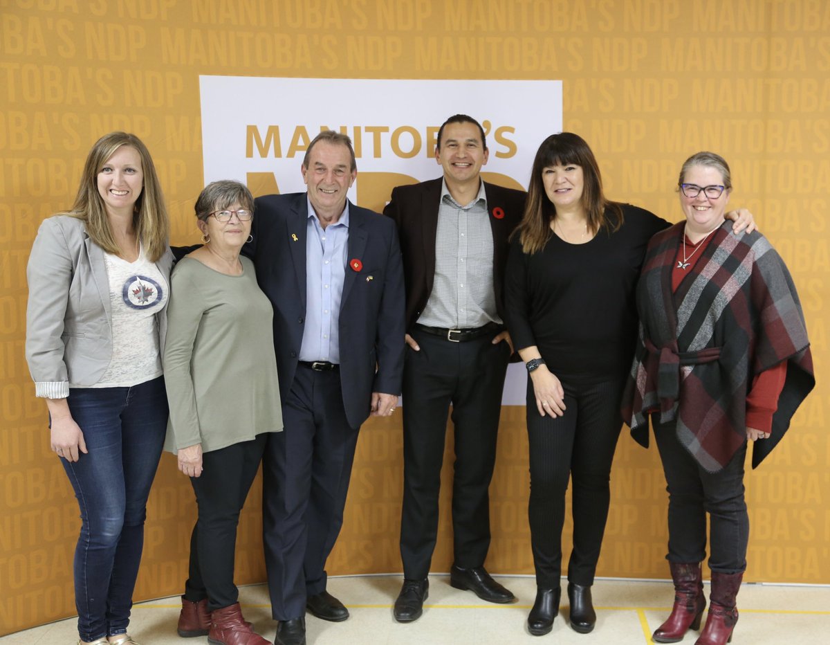 WabKinew's tweet photo. The Manitoba NDP is BACK in the Parkland.

Very happy Ron Kostyshyn is our Dauphin candidate!

His municipal, cabinet and Ag experience make him a strong addition to our team https://t.co/zNy9YhNm40