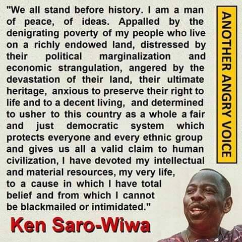 Ken Saro-Wiwa #ogoni9 #nigeria #shell #oil #activist