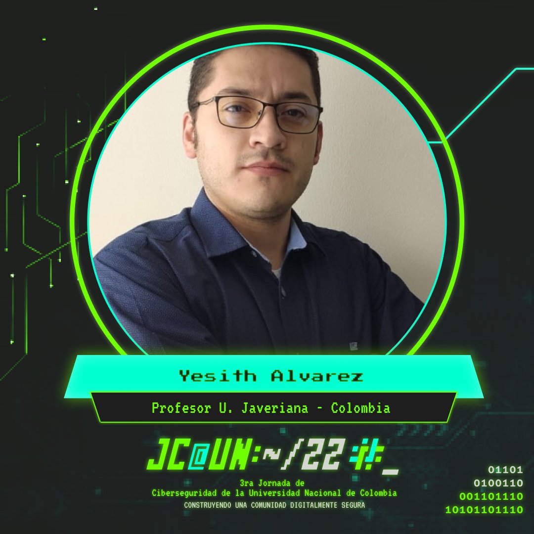 uqbarUN's tweet image. El tercer ponente @yesithalexander (linkedin.com/in/pentester-e…) profesor de la @UniJaveriana nos presentará su charla sobre ¿Cómo hackear una empresa en 20 minutos? 

Ven y descubre cómo en el #JCUN2022

#Cobersecurity #Ciberseguridad