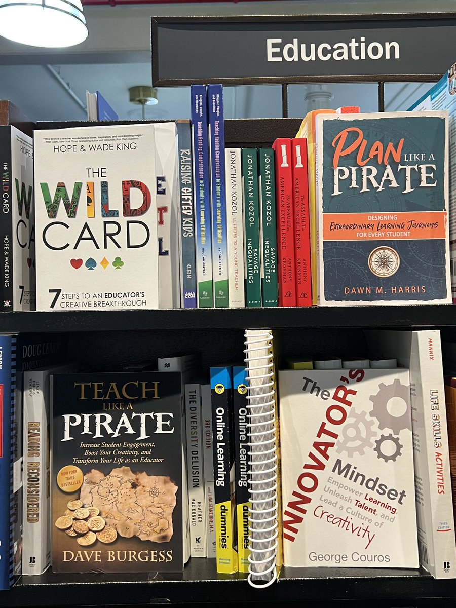 ✨Tisha Richmond✨ (@tishrich) on Twitter photo I spy some of my fav <a href="/dbc_inc/">Dave Burgess Consulting, Inc.</a> books in the 4 story <a href="/BNBuzz/">Barnes & Noble</a> in Union Square, NYC!! ☠️❤️
May have rearranged them a bit to make sure no one misses their awesomeness! <a href="/burgessdave/">Dave Burgess</a> <a href="/DHarrisEdS/">Dawn M. Harris MEd, EdS</a> <a href="/GeorgeCouros/">George Couros</a> <a href="/heyhopeking/">Hope King</a> <a href="/heywadeking/">Wade King</a> I spy some of my fav <a href="/dbc_inc/">Dave Burgess Consulting, Inc.</a> books in the 4 story <a href="/BNBuzz/">Barnes & Noble</a> in Union Square, NYC!! ☠️❤️
May have rearranged them a bit to make sure no one misses their awesomeness! <a href="/burgessdave/">Dave Burgess</a> <a href="/DHarrisEdS/">Dawn M. Harris MEd, EdS</a> <a href="/GeorgeCouros/">George Couros</a> <a href="/heyhopeking/">Hope King</a> <a href="/heywadeking/">Wade King</a>