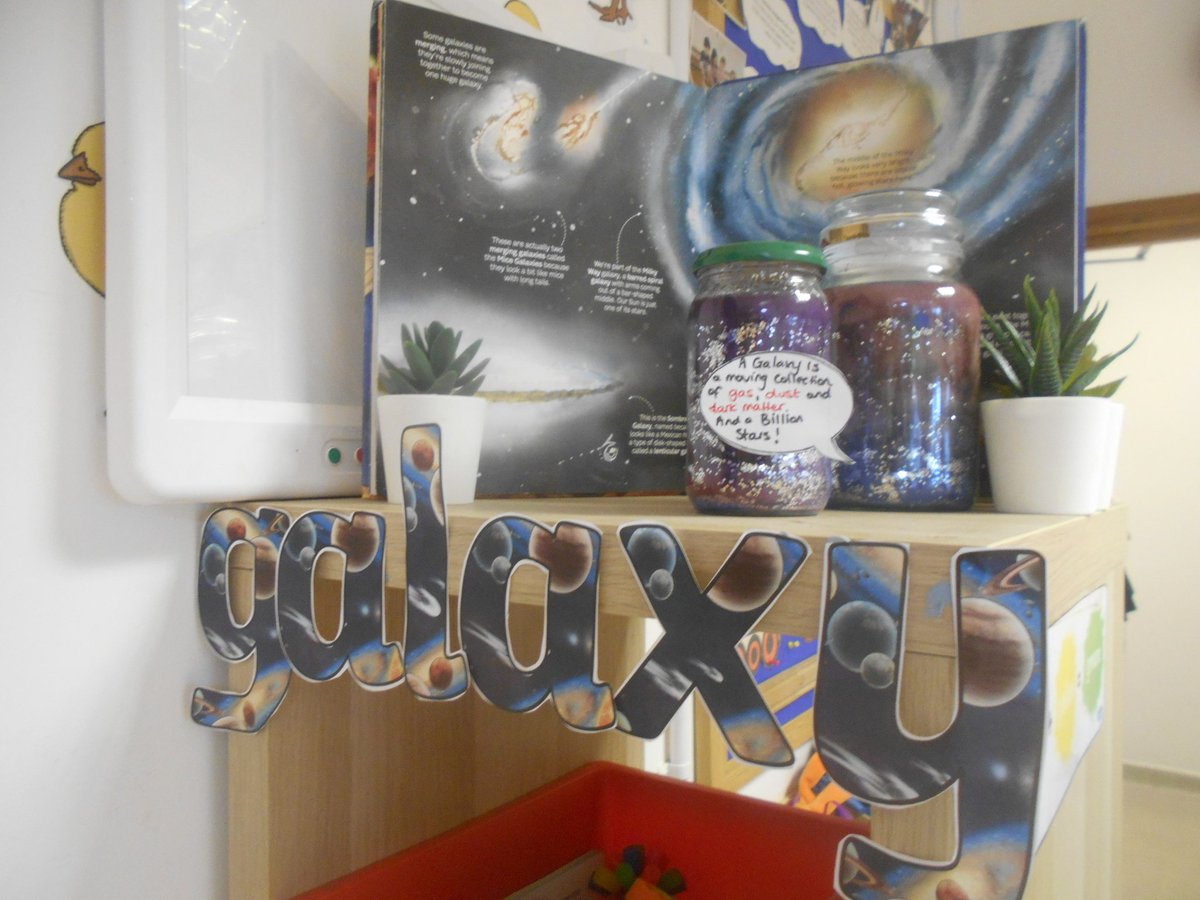 World Science Day in Owls today..grasping the concept of how big is a Million? Experimenting with materials to form our Galaxy in a jar where we saw floating planets in the Galaxy. We thought our Galaxy looked similar to the Andromeda Galaxy in colour! #Space #Galaxies #Planets