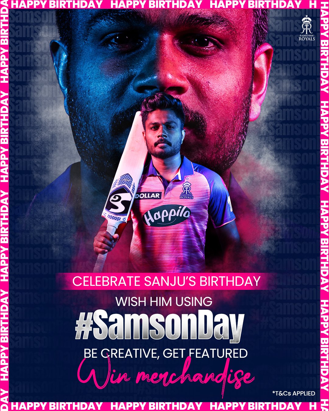 Wishing a very happy birthday to underrated legend Sanju Samson 