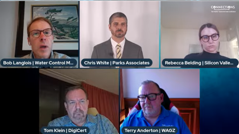 CONNECTIONS_US's tweet photo. As hardware becomes more advanced and has software updates incorporated, features are enabled that allow for #monthlyservicerevenues to be achieved. Speakers from @ParksAssociates @getwagz @SVB_Financial @digicert Water Control Management #CONNUS22 #hardwareasaservice #smarthome https://t.co/4GKjRVK2Jb