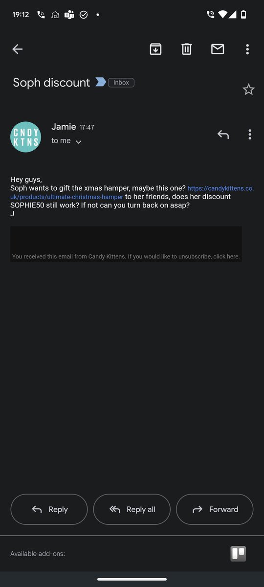 dannoutt's tweet photo. This is either a mistake or a great marketing campaign @candykittens https://t.co/AzOzbnhOeo