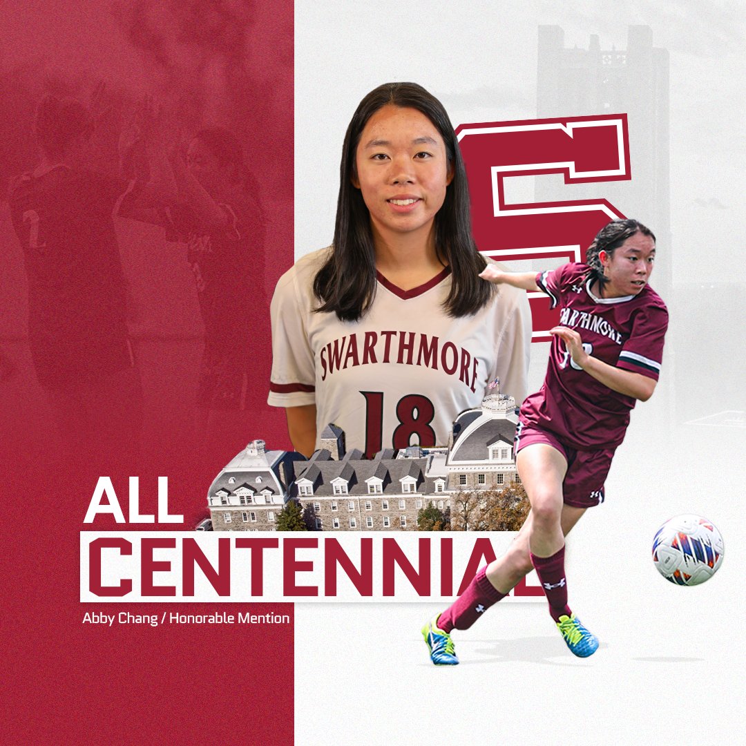SwatAthletics's tweet image. Amelia, Emme and Abby earned honorable mention status for the Garnet as all three earned their first career all-conference awards!