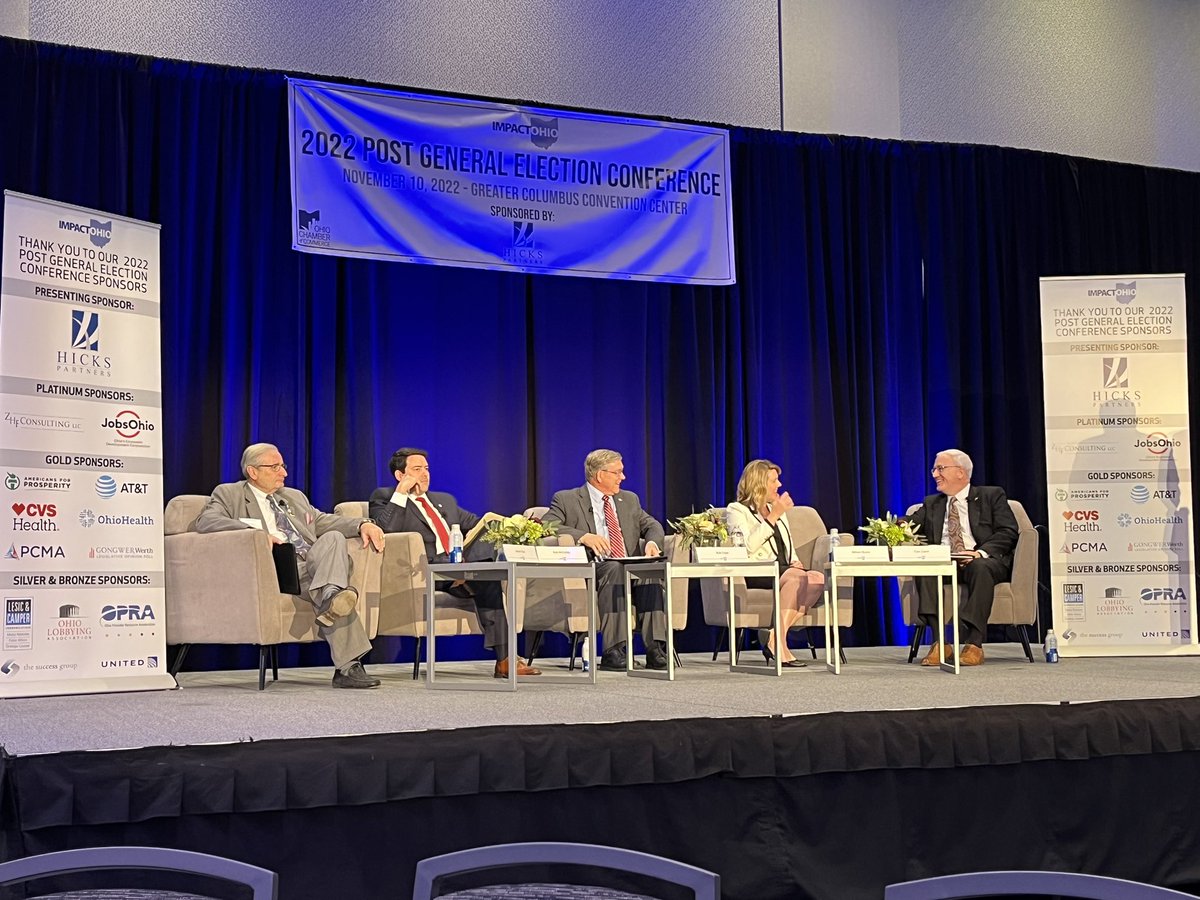 The #ImpactOhio leaders panel. <a href="/ImpactOhioOCC/">Impact Ohio</a> @KennyYuko <a href="/Rob_McColley/">Senator Rob McColley</a> <a href="/SpeakerCupp/">Speaker Bob Cupp</a> <a href="/Russo4Ohio/">Allison Russo</a> <a href="/zhftaxlaw/">Zaino Hall & Farrin LLC</a>