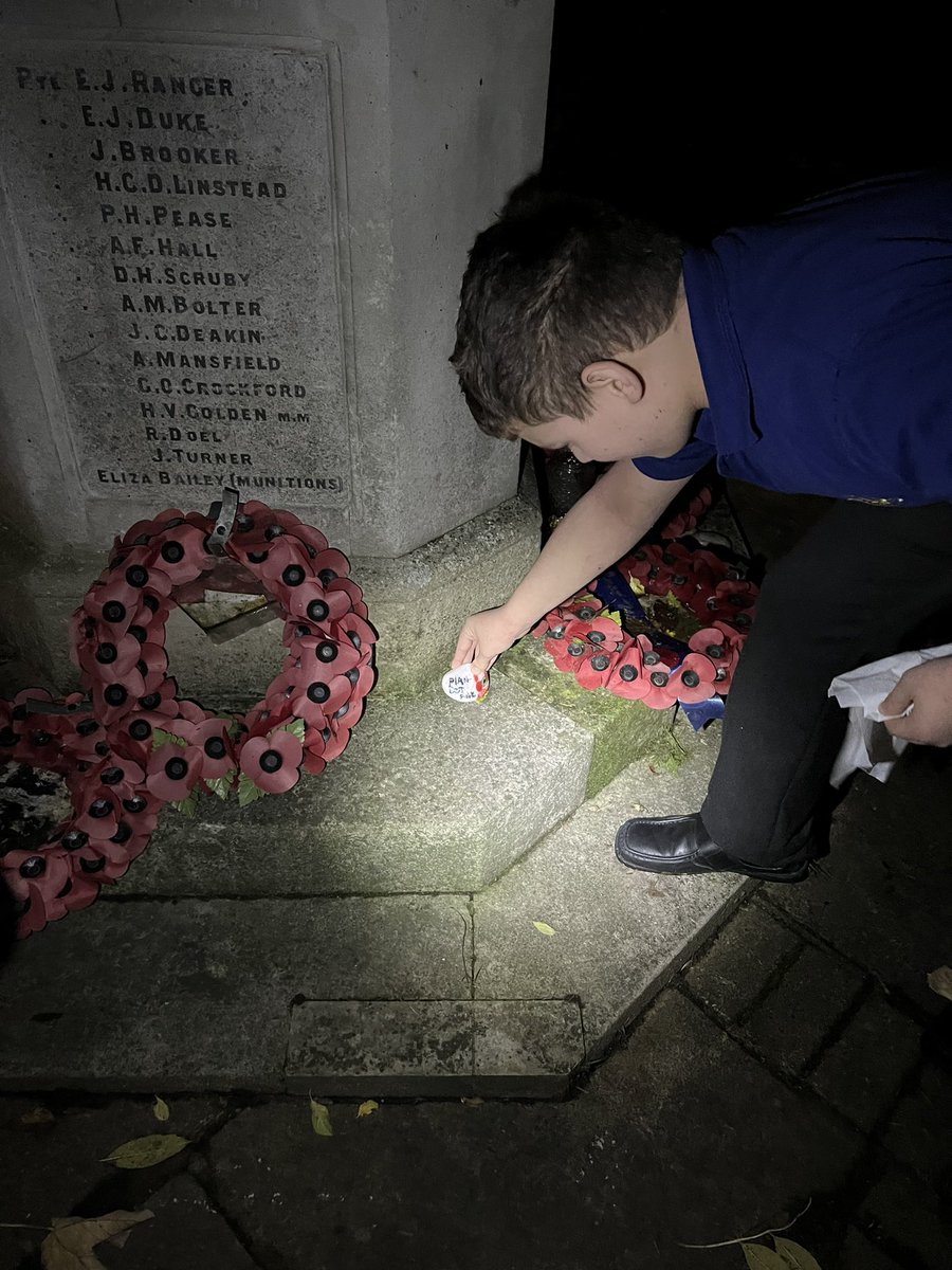 thetenthbb's tweet photo. Remembrance Rocks. Yesterday evening the lads decorated some cobble stones which we placed on some military graves and the war memorial on the site of the old St Philip Church https://t.co/K7xebxWjYB