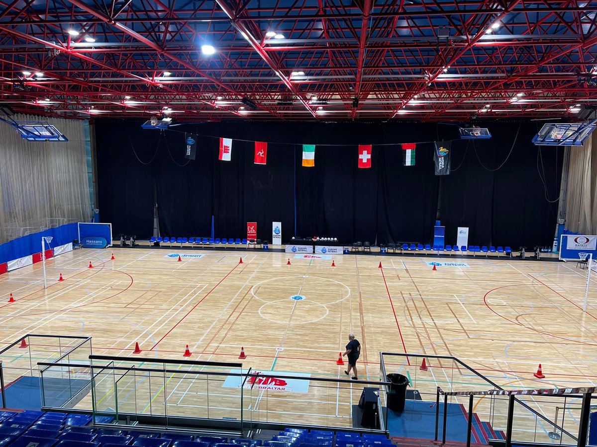 Preparations almost complete!! It's finally here!! All the best to the @Gib_Netball u17s in the @EuropeNetball Challenge. Get down to the TSH and support the girls!! @FabianPicardo @GibraltarGov @StevenLinares4 @GibChronSports @GBC_Sport