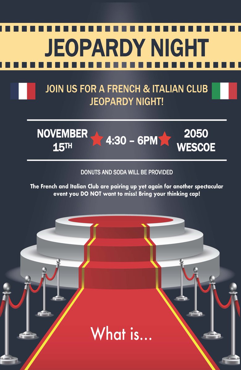 I hear that donuts and sodas will be provided as well...see you all there! 😁