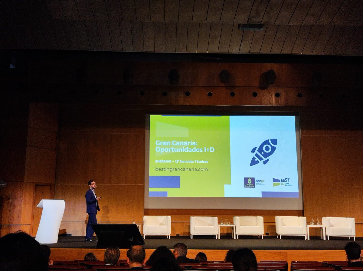 Participamos en las 12ª Jornadas Técnicas #ENERMAR 2022, dando a conocer las oportunidades que ofrece #GranCanaria para el desarrollo de la I+D en el sector de las #EnergíasRenovablesMarinas. 

 #EólicaMarina #EólicaFlotante #EnergíasRenovables <a href="/EnergiaGran/">Energía Gran Canaria</a> <a href="/enermar_aine/">ENERMAR</a>