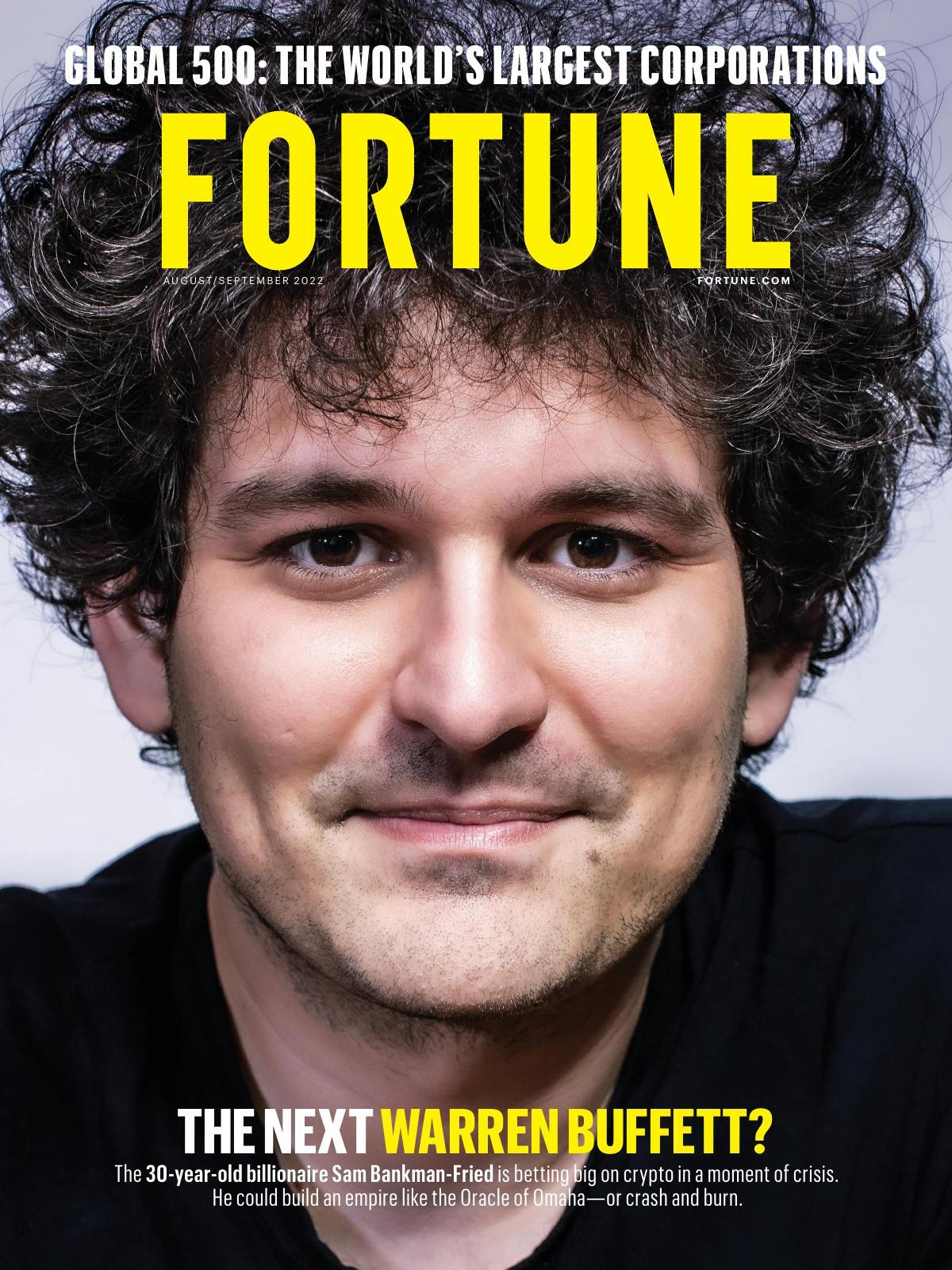 SBF, FTX CEO on Fortune 2022 cover