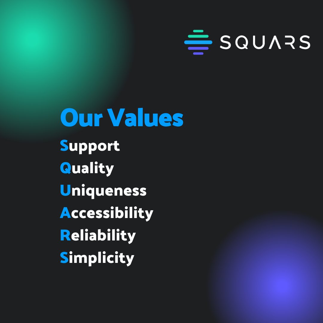 SquarsXR's tweet photo. Curious which #values are hidden in SQUARS, our all-in-one #WebAR creation platform?
These 6 core principles have accompanied us since the beginning.

Visit our about page for more info: https://t.co/9SH5ZGOAO8 https://t.co/1I6DfS9qG9