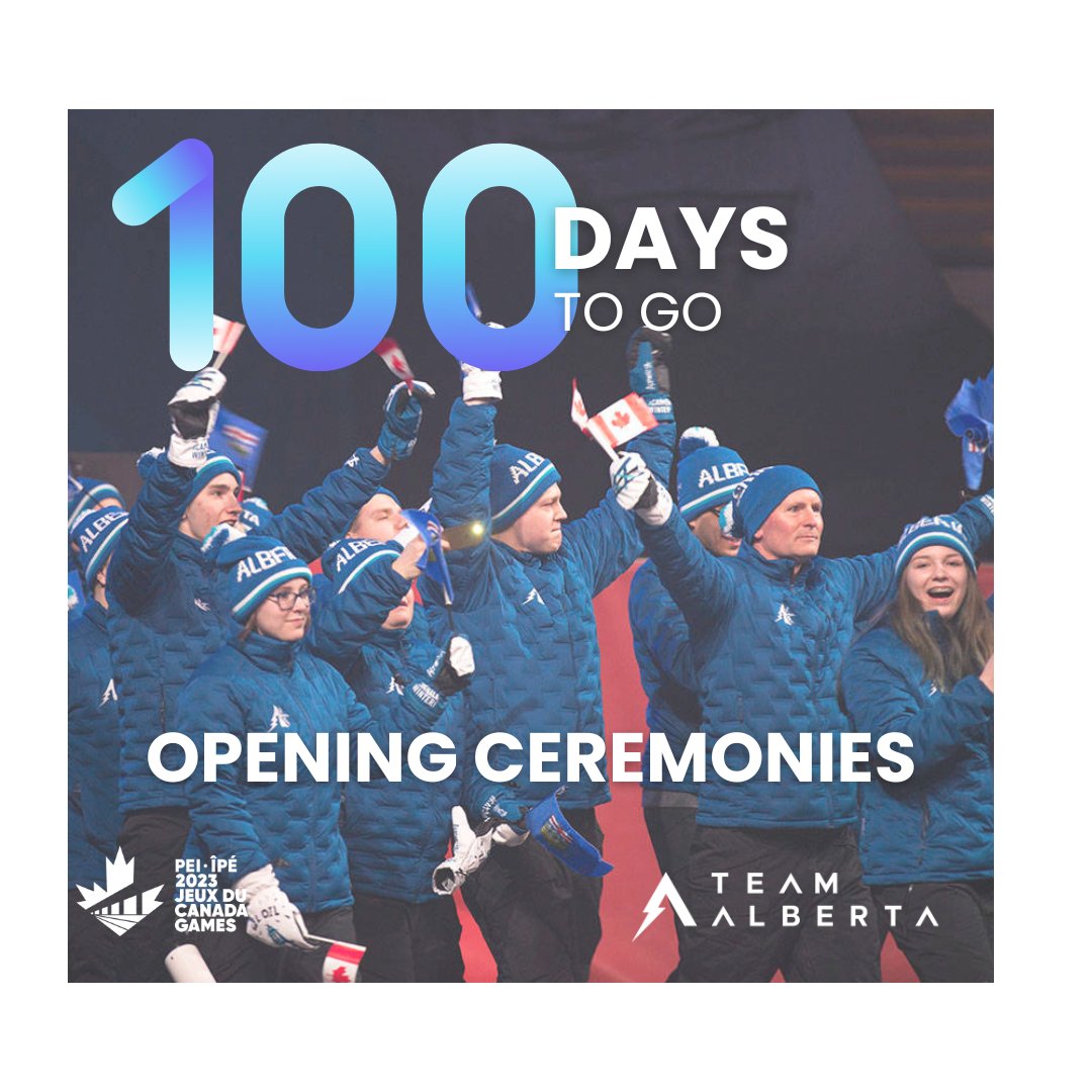 GoTeamAB's tweet photo. 100 Days until PEI 2023 Opening Ceremonies @CanadaGames
#100DaysToGo
#2023CanadaGames
#GoTeamAB https://t.co/ntWGq5ZWKj