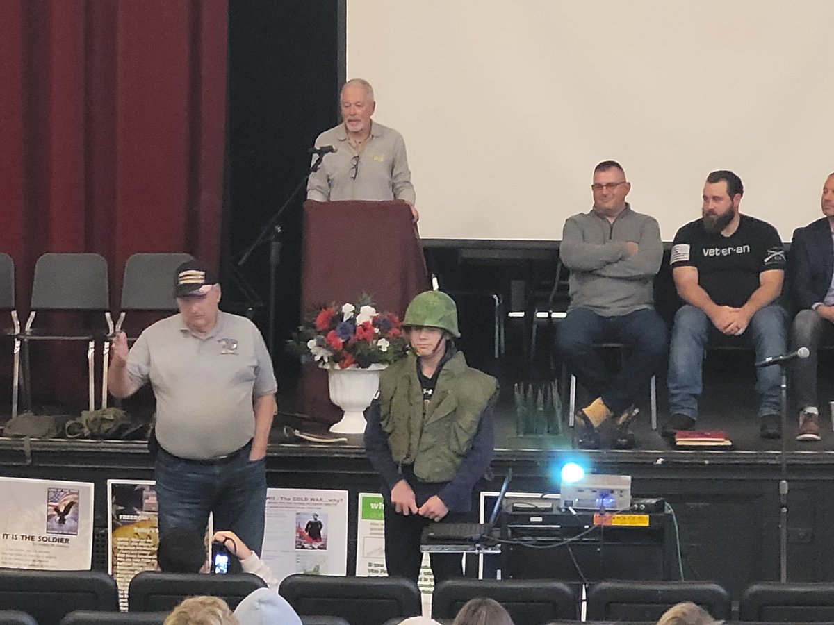 RVC_SSMS's tweet photo. Thank you so much to all of the Veterans who were able to visit SSMS today for our Veterans Day Celebration.  We thank you for your service to our country.  Veterans are truly American Heroes!  #GameOnRVC #SSMScentennial https://t.co/7X6C4HKjSl