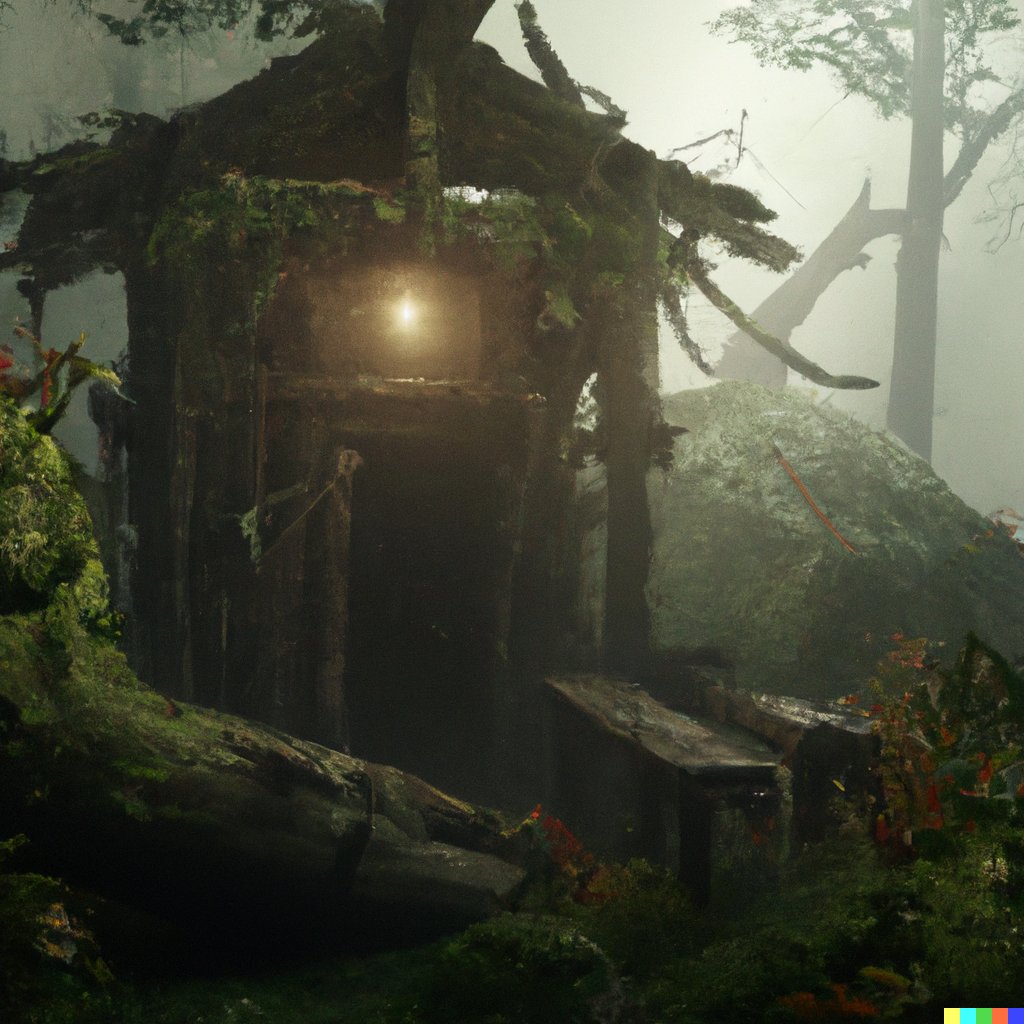 dcarinomedia's tweet photo. Some ai generated huts on Dall-e 2 https://t.co/gpm4IQCgRU