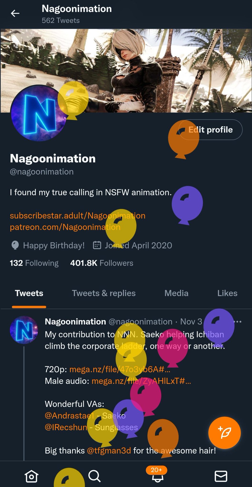 Nagoonimation on Twitter "It's my party, and I'll nut if I want to