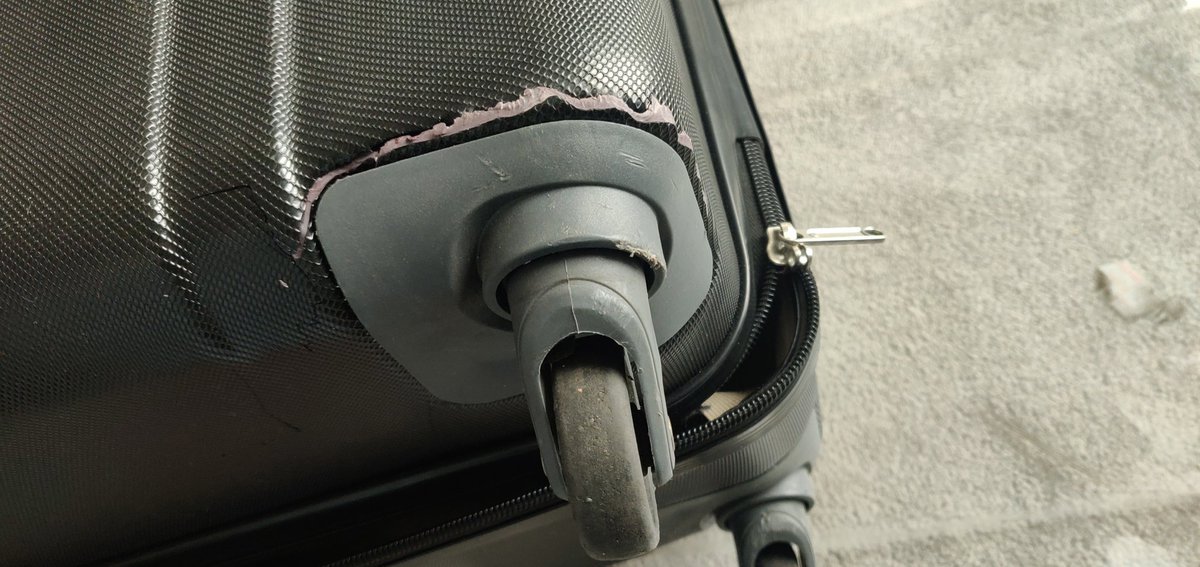 garima_BARASIA's tweet photo. @airindiain has not even processed my 1st damaged baggage claim &amp; here I am with 2nd damage to my luggage on my next trip. On constant follow up with the Twitter team their is no progress on my 1st claim. Their Baggage handling is so pathetic and horrible. What remedy I have now? https://t.co/hV5niS2CZU