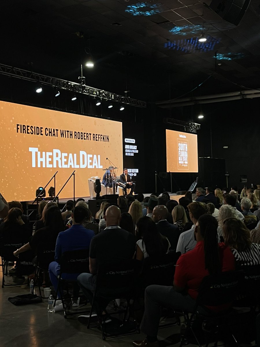 a roar of applause for the compass chief as robert reffkin took the stage #TRDForum