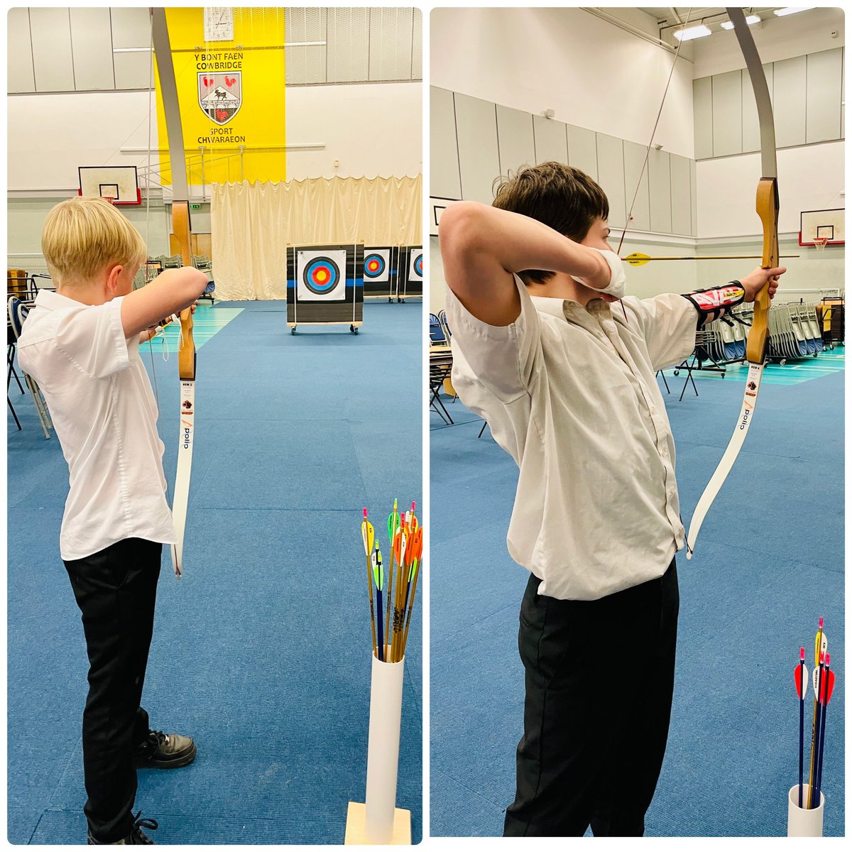 ccsarchery's tweet image. Great to see the next set of archers starting our Introduction to Archery course today. We’ve got 40 new archers to get through, and more signing up as the word spreads! Croeso! Welcome! #schoolarchery