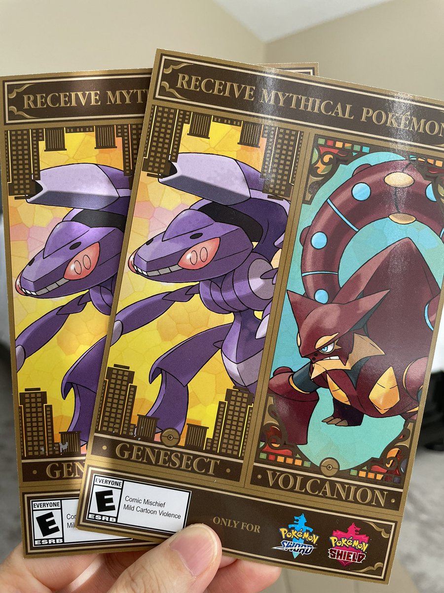 Noiryu1's tweet photo. アメリカポケ活。
ゲームストップとターゲットでゲノセクト、ボルケニオン、マーシャドーのコード貰えた(^-^)

Genesect + Volcanion + Marshadow  Mystery Code from US GameStop and TARGET.

#ポケモン #Pokemon https://t.co/oZSISoyfki