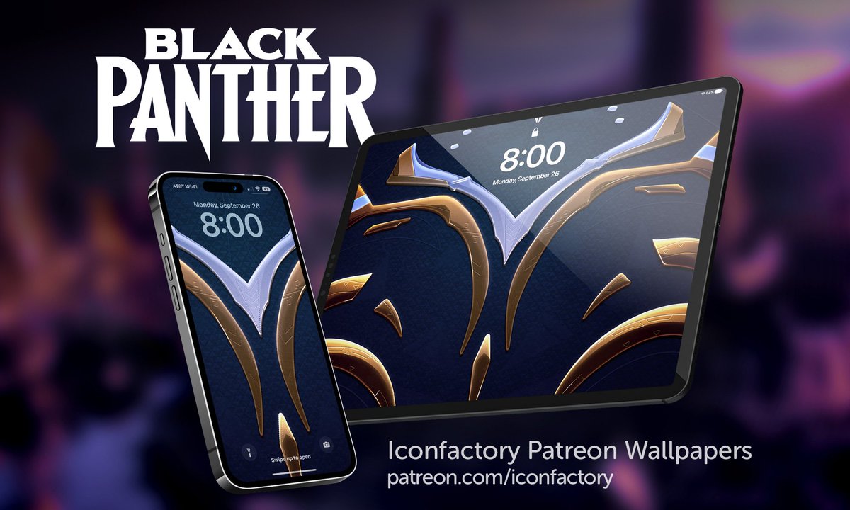 Black Panther’s vibranium mantle passes to a new generation - and to your screen - in this week’s MCU-inspired wallpaper. #WakandaForever

Available on <a href="/Patreon/">Patreon</a> &amp; <a href="/wallaroo_app/">Wallaroo</a> - patreon.com/iconfactory