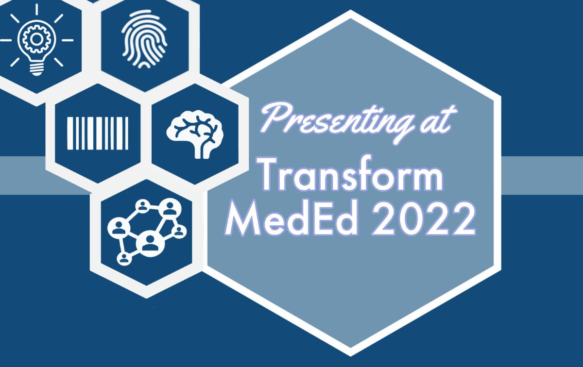 Excited to be presenting my research at the #TransformMedEd conference tomorrow!