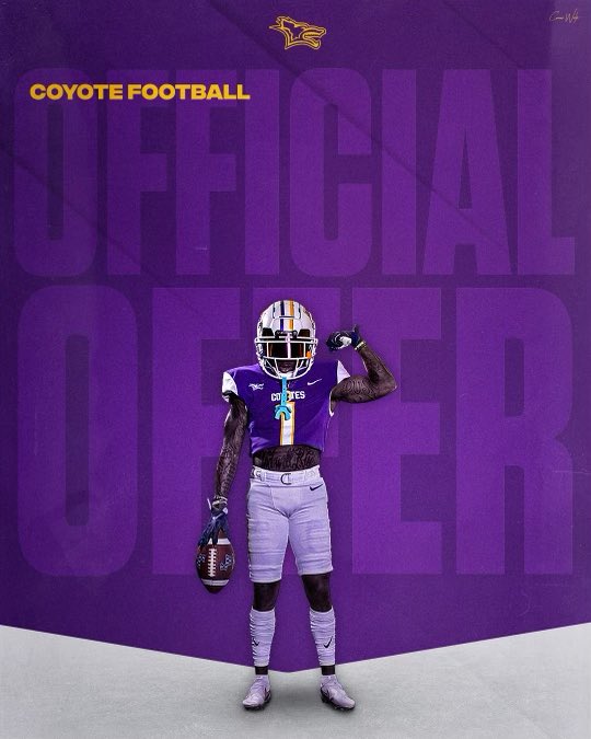 braxton_street's tweet photo. #AGTG KWU OFFERED!!💜💛 I want to thank @Bargas_KWU and @kwucoyotes for this opportunity!!
@coach_Rstreet @BruceLeeHarrel1 @VcakeW @AthleticsMaud https://t.co/OwMVktHesI