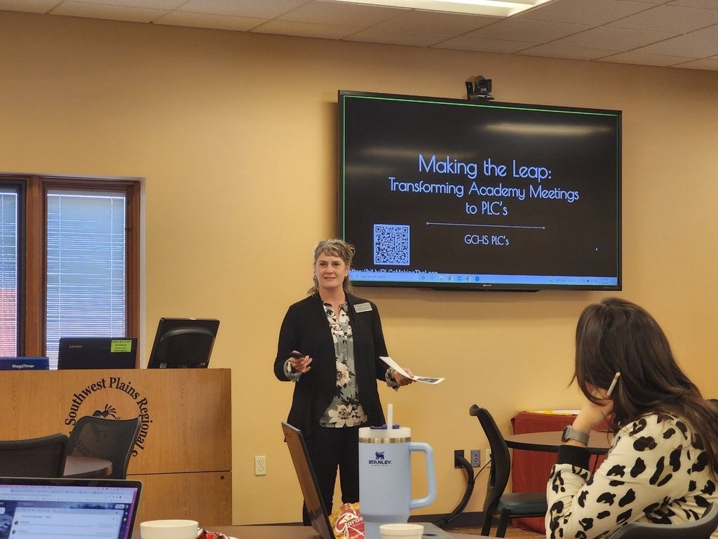Thanks to Dr Virginia Duncan, Assistant Principal at Garden City High School <a href="/GCHSbuffs/">GCHS</a> for being at Principals Council to present Facilitating Purposeful PLCs!