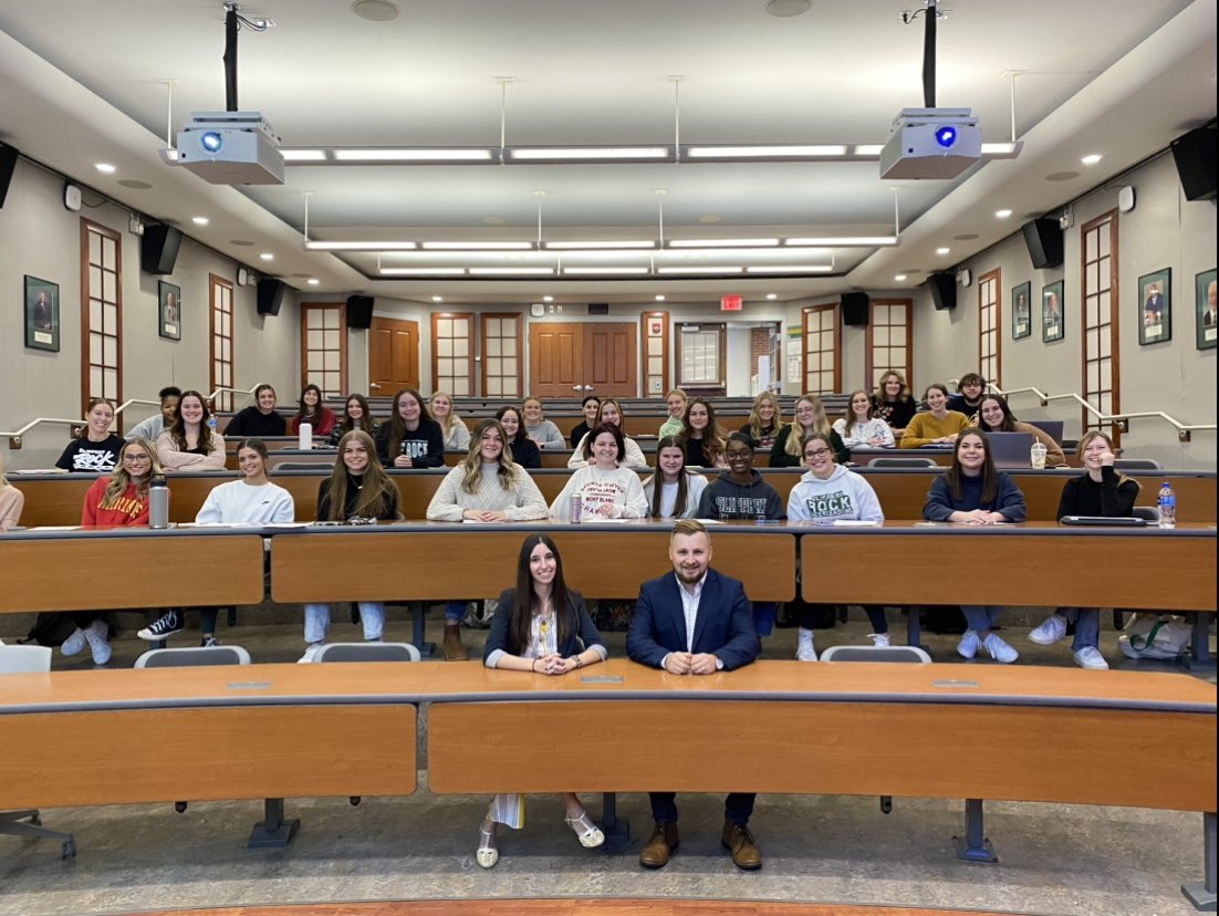 SRURockPR's tweet photo. It was a pleasure for Rock PRSSA to welcome Deana Callipare and Ben Renaudin back to campus for the alumni panelist meeting yesterday.

Students learned the importance of being open to new professional opportunities, handling organizational crises and being humble. https://t.co/6SsEjtQ4ba