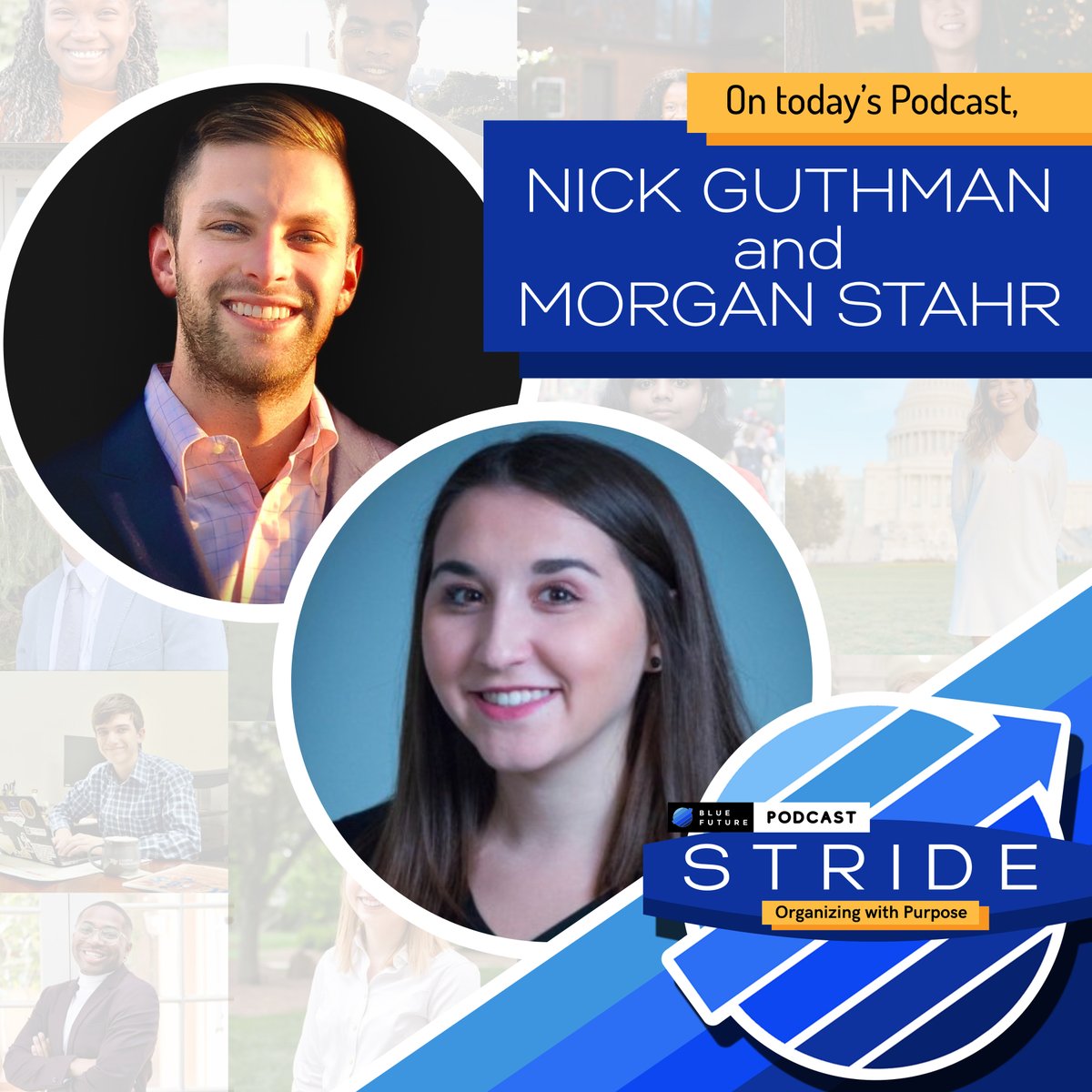 BlueFutureNow's tweet photo. On this week’s episode we interviewed our very own Co-Founder’s &amp; Co-President’s of Blue Future: Nick Guthman (@NickGuthman ) &amp; Morgan Stahr (@_MorganStahr )💙
 
Listen to learn about the founding of &amp; their part in creating Blue Future!! 🗣
 
#StridePodcast #OrganizeWithPurpose https://t.co/DUxlImi3Vk