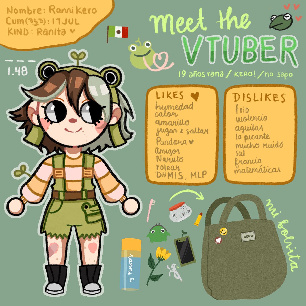 rannikeroVT's tweet photo. He hecho este #MEETTHEVTUBER para ustedes chicos, para que me conozcan un poco mejor kero
No sé si pueda hacerlo un reto kero, pero se puede intentar ╰(*´︶`*)╯♡
Recuerden que hoy tenemos directo
Reto a: @IkehanaKeri @Muse_ts por si quieren kero 🐸✨ https://t.co/zPIrzY4QTy