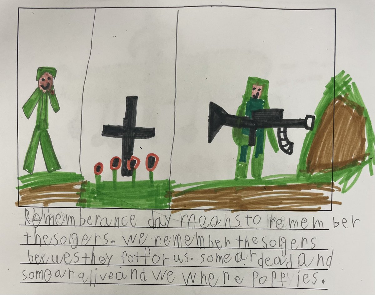 Remembrance Day - grade 2/3 perspective part 2! <a href="/walzad/">Walter Zadow P.S.</a> #remembranceday2022