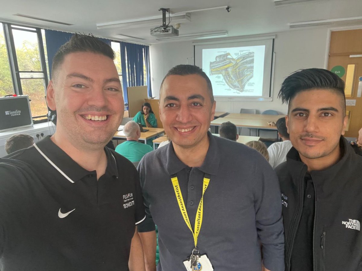 dramrsharaf's tweet photo. An exciting day for me setting another regional anaestheisa teaching course today at Nottingham university Hospitals #regionalNottingham. Thanks @1RichardClegg @SonositeEurope @PaciraBio. Looking forward for tomorrow course https://t.co/YPjAyOcnTy at Burton on Trent @elreedy2000 https://t.co/0Ar090a5zd
