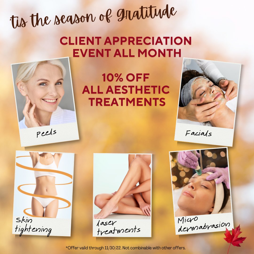 WesternDermABQ's tweet image. We are grateful for our wonderful clients who trust our team of dermatologists and skincare experts with the care of their skin and sculpting needs. 🧡
🌟This month, enjoy 10% off all aesthetic treatments! 🌟
#facials #peels #microderm #lasertreatment #healthyskin #glowingskin